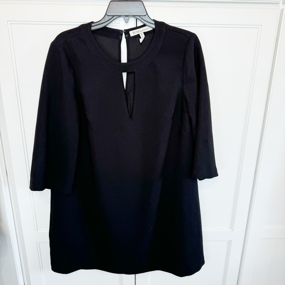 BCBGeneration LBD Little Black Dress Keyhole Mini Medium Classic Minimalist - Picture 2 of 11